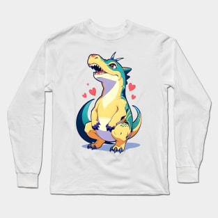 Fun Cartoon Dino 07 Long Sleeve T-Shirt